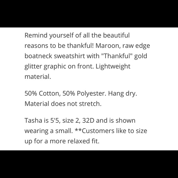 Thankful sweatshirt - Picture 3 of 4